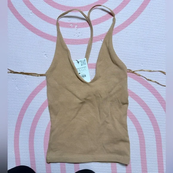 Brown Ribbed  Tank Top - Women's - Picture 3 of 7